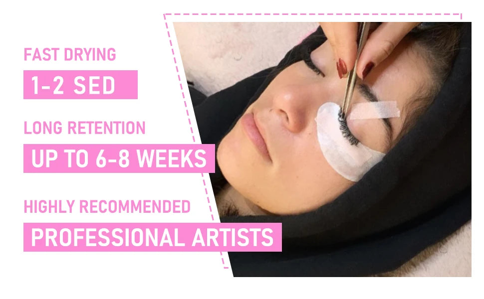 Veyes Inc 5ml Eyelash Extensions Glue Veyelash 1 Second Fast Drying Clear Lash Adhesive 4-6 Weeks Retention Volume Makeup Tool
