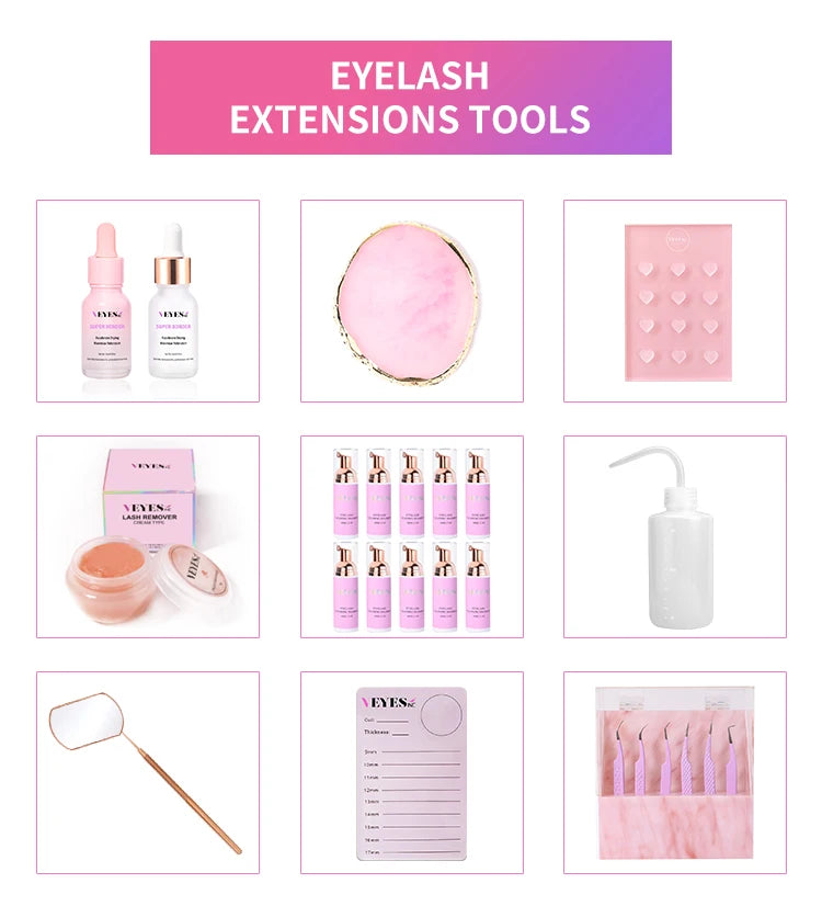 Veyes Inc 5ml Eyelash Extensions Glue Veyelash 1 Second Fast Drying Clear Lash Adhesive 4-6 Weeks Retention Volume Makeup Tool