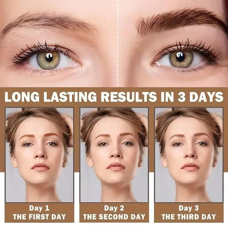 Dyeing Eye Brow Tattoo Tint Peel Off Eyebrow Eyeliner Freckles Dye Cream Waterproof Eyebrow Enhancer Gel Make Up Cosmetic Tool