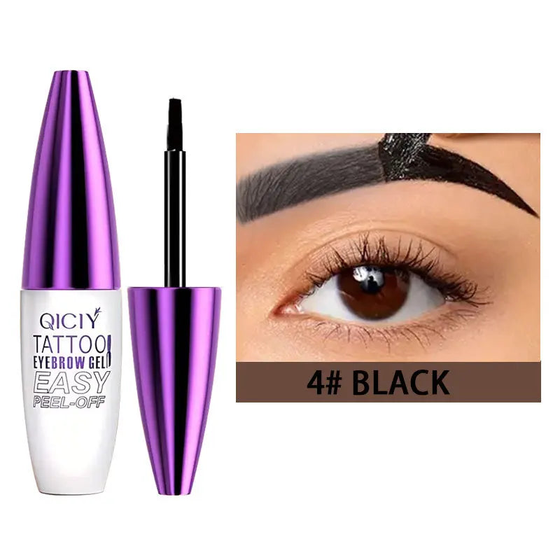 Dyeing Eye Brow Tattoo Tint Peel Off Eyebrow Eyeliner Freckles Dye Cream Waterproof Eyebrow Enhancer Gel Make Up Cosmetic Tool