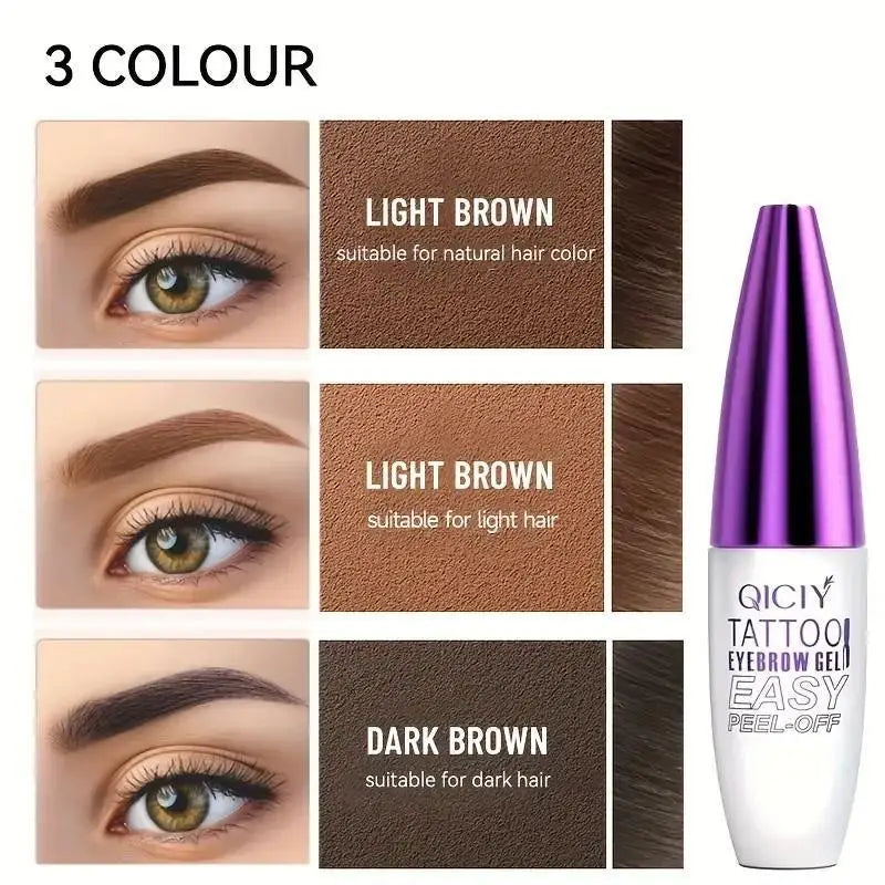 Dyeing Eye Brow Tattoo Tint Peel Off Eyebrow Eyeliner Freckles Dye Cream Waterproof Eyebrow Enhancer Gel Make Up Cosmetic Tool