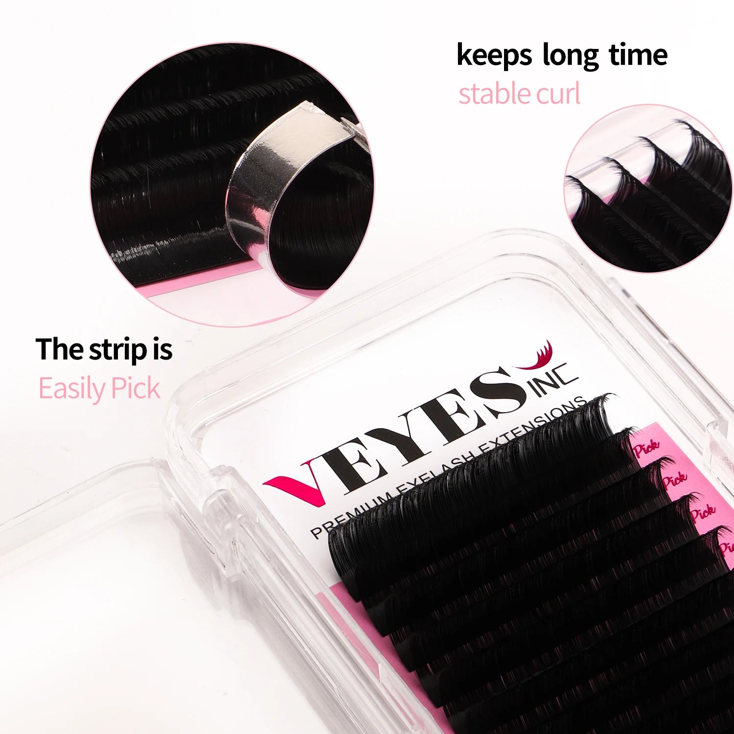 Easy pick lash strip tray