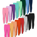 Random 10 colors girls stretchy leggings breathable kids tight legging pants