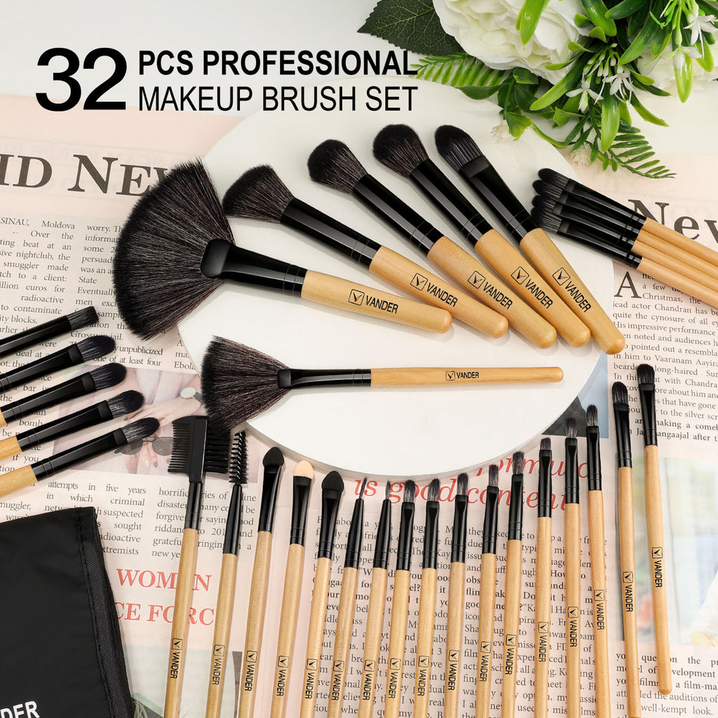 VANDER LIFE Makeup Brushes Set 32 Pcs Professional Foundation  Powder Contour Eyeshadow Blending Make up Brush Multiple Colour