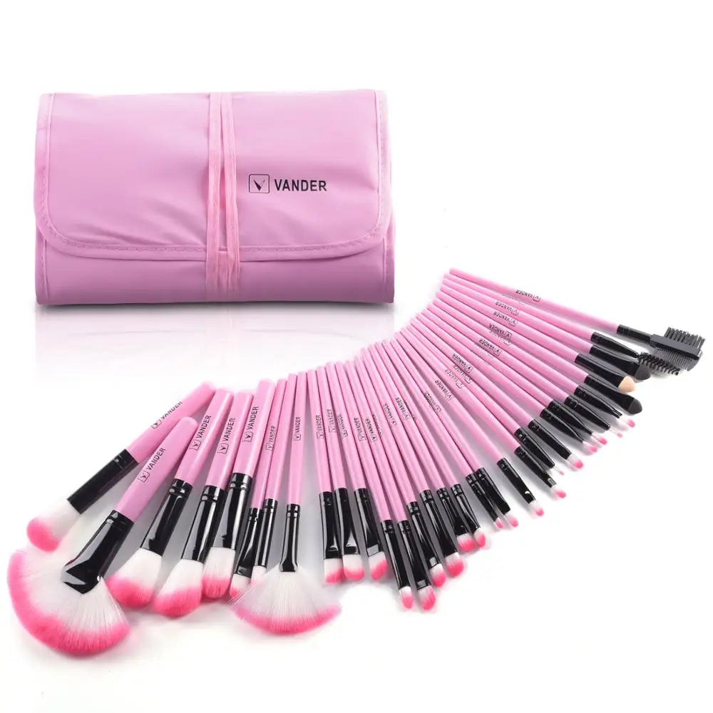VANDER LIFE Makeup Brushes Set 32 Pcs Professional Foundation  Powder Contour Eyeshadow Blending Make up Brush Multiple Colour