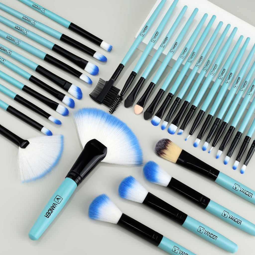 VANDER LIFE Makeup Brushes Set 32 Pcs Professional Foundation  Powder Contour Eyeshadow Blending Make up Brush Multiple Colour
