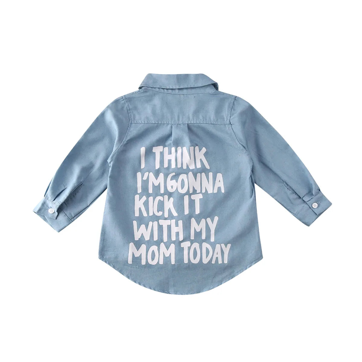 US Stock Toddler Kid Baby Girl Autumn Clothes Denim Long Sleeve Shirt Blouse Coat Shirt Jacket Letter Print 2-7Year