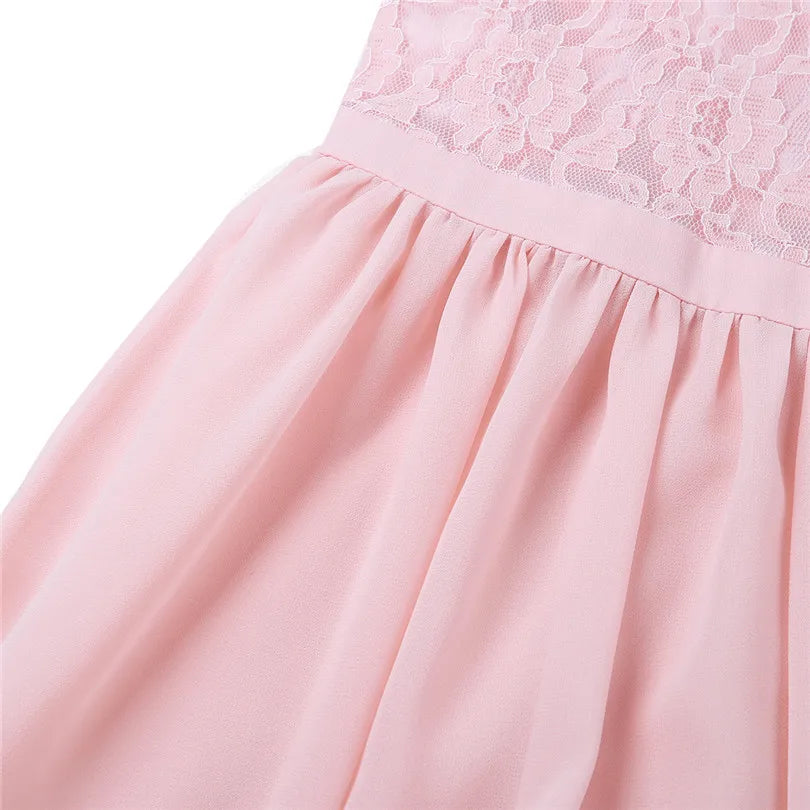 Little Girls Kid/Children Pearl Pink Flower Girl Dresses First Communion Dress for Wedding Bridesmaid and Birthday Formal Party