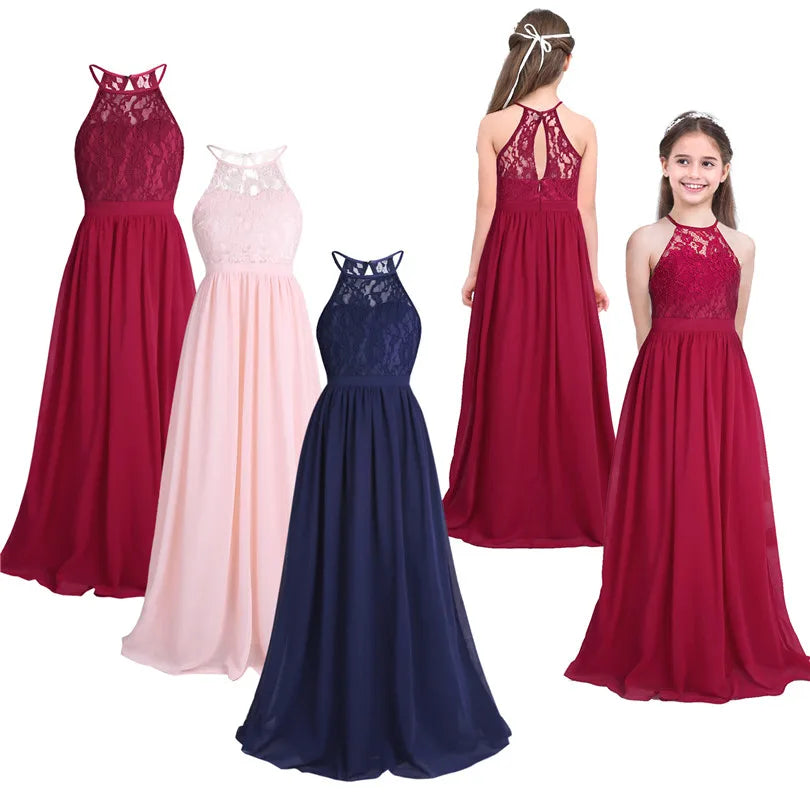 Little Girls Kid/Children Pearl Pink Flower Girl Dresses First Communion Dress for Wedding Bridesmaid and Birthday Formal Party