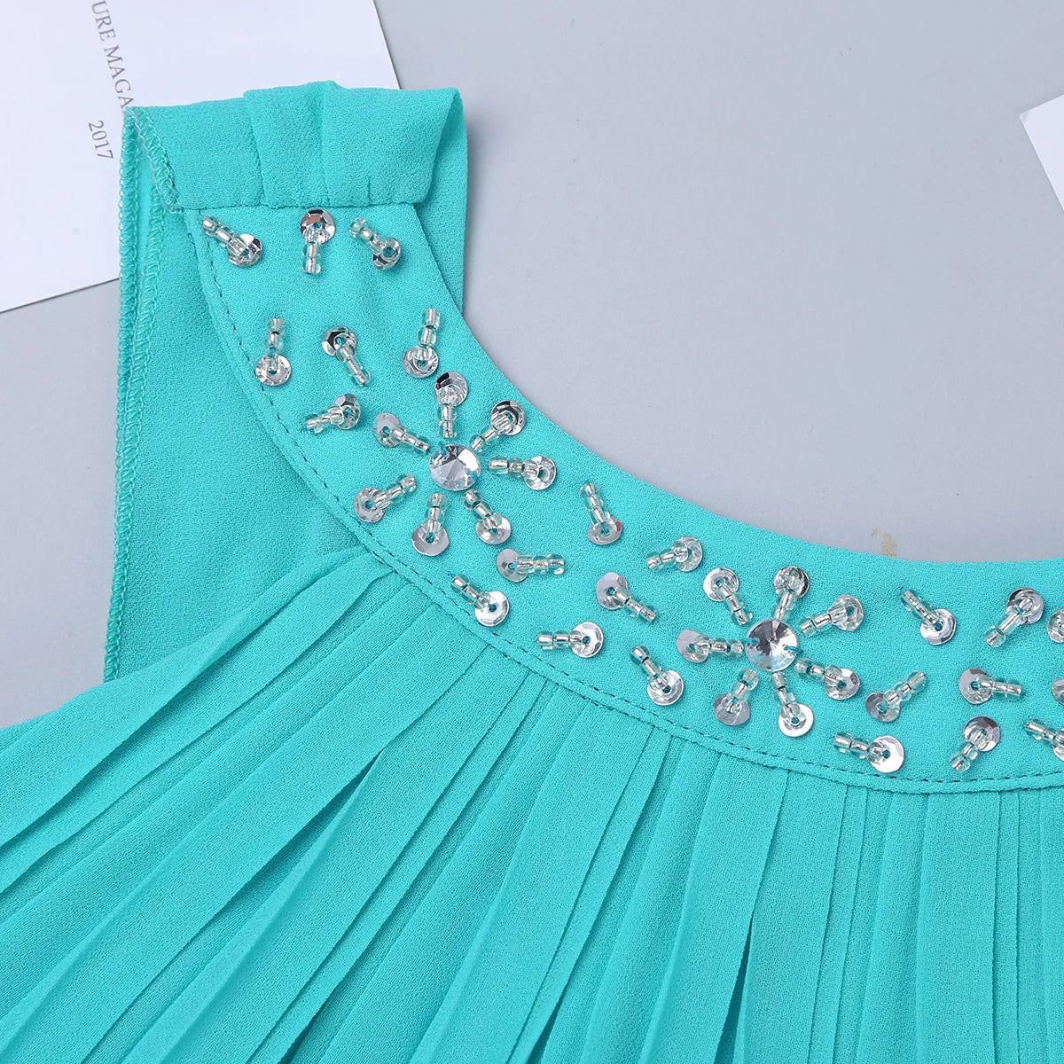 iEFiEL Kids Girls Children Teenager Wedding Princess Dress Elegant Party Pageant Formal Flower Shaped Rhinestone Chiffon Dress