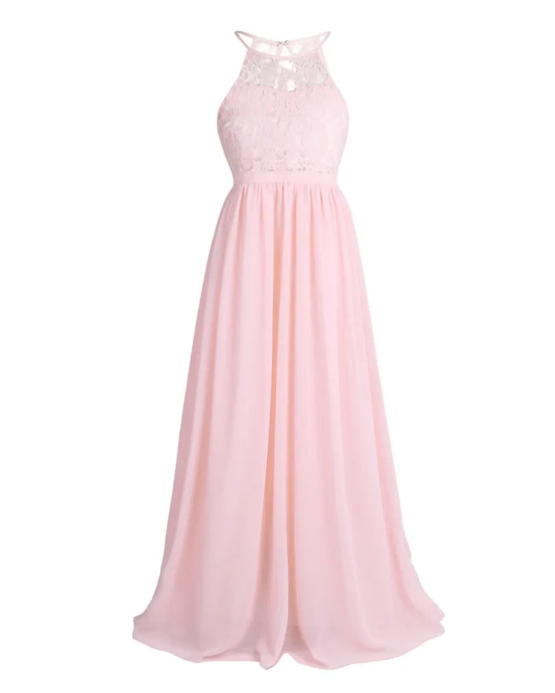 Little Girls Kid/Children Pearl Pink Flower Girl Dresses First Communion Dress for Wedding Bridesmaid and Birthday Formal Party