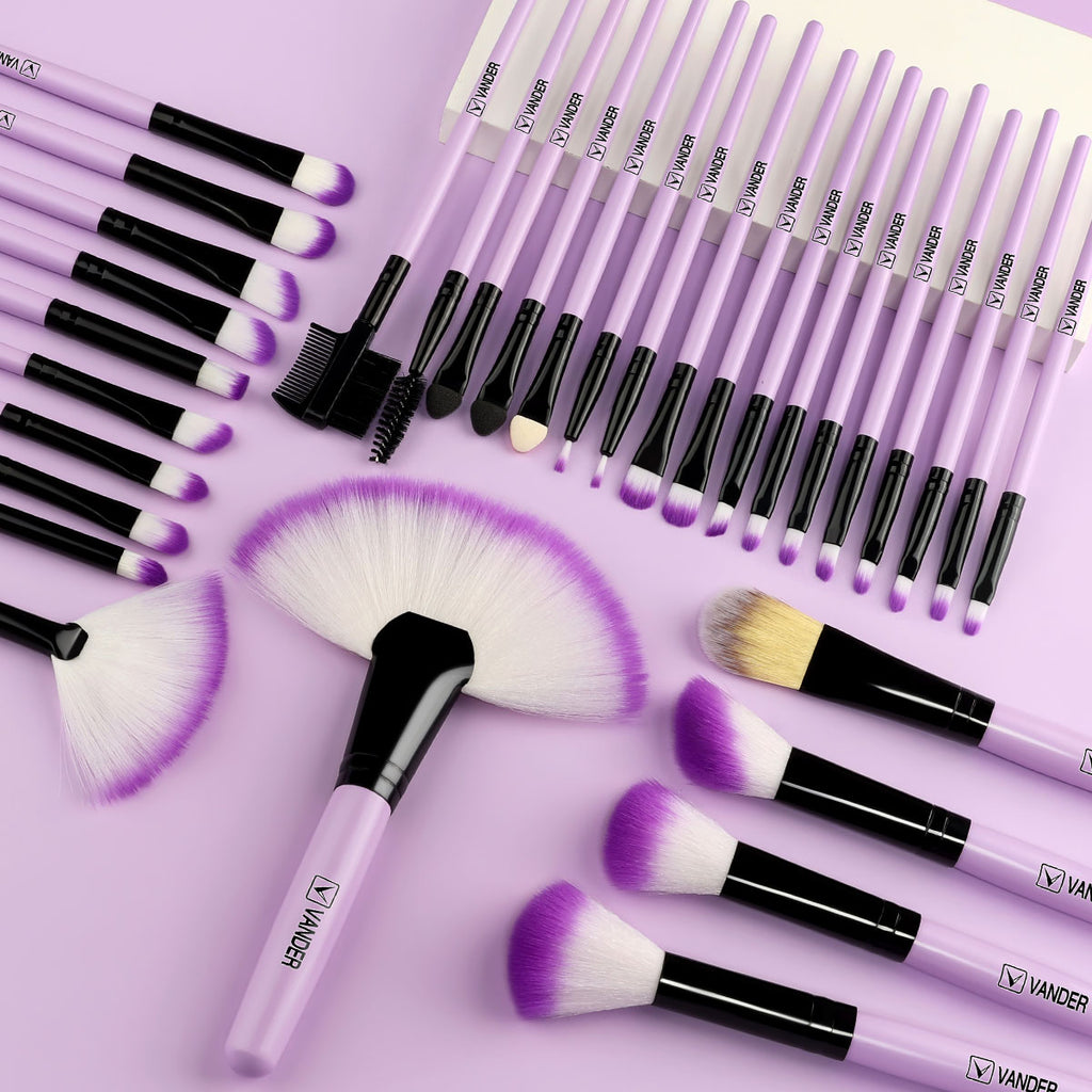 VANDER LIFE Makeup Brushes Set 32 Pcs Professional Foundation  Powder Contour Eyeshadow Blending Make up Brush Multiple Colour