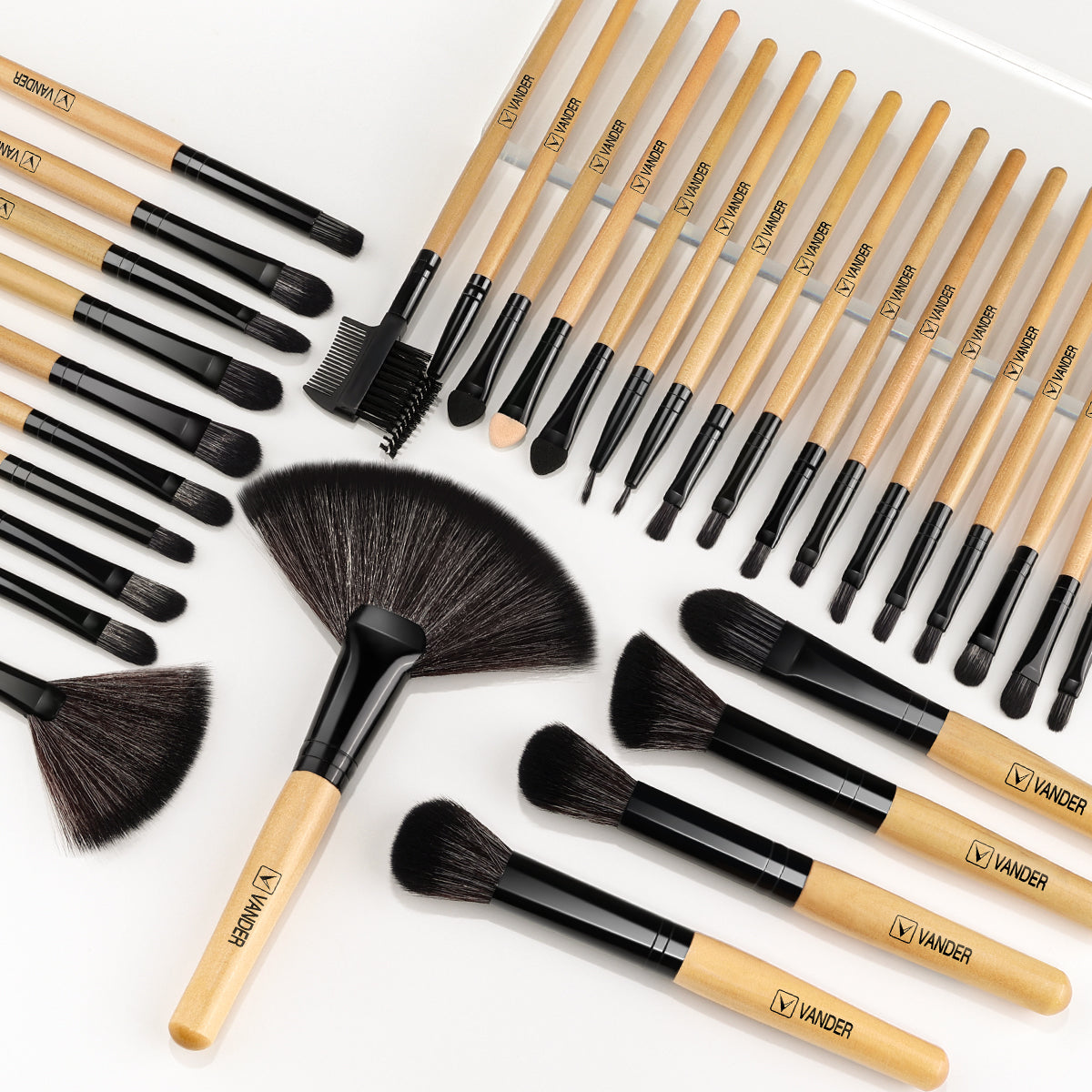 VANDER LIFE Makeup Brushes Set 32 Pcs Professional Foundation  Powder Contour Eyeshadow Blending Make up Brush Multiple Colour