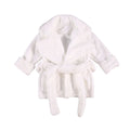 Citgeett 1-6Y Autumn Winter Kids Girls Bathrobe Sleepwear Solid Fur Long Sleeve Turn Down Collar Pocket Robes 3 Colors