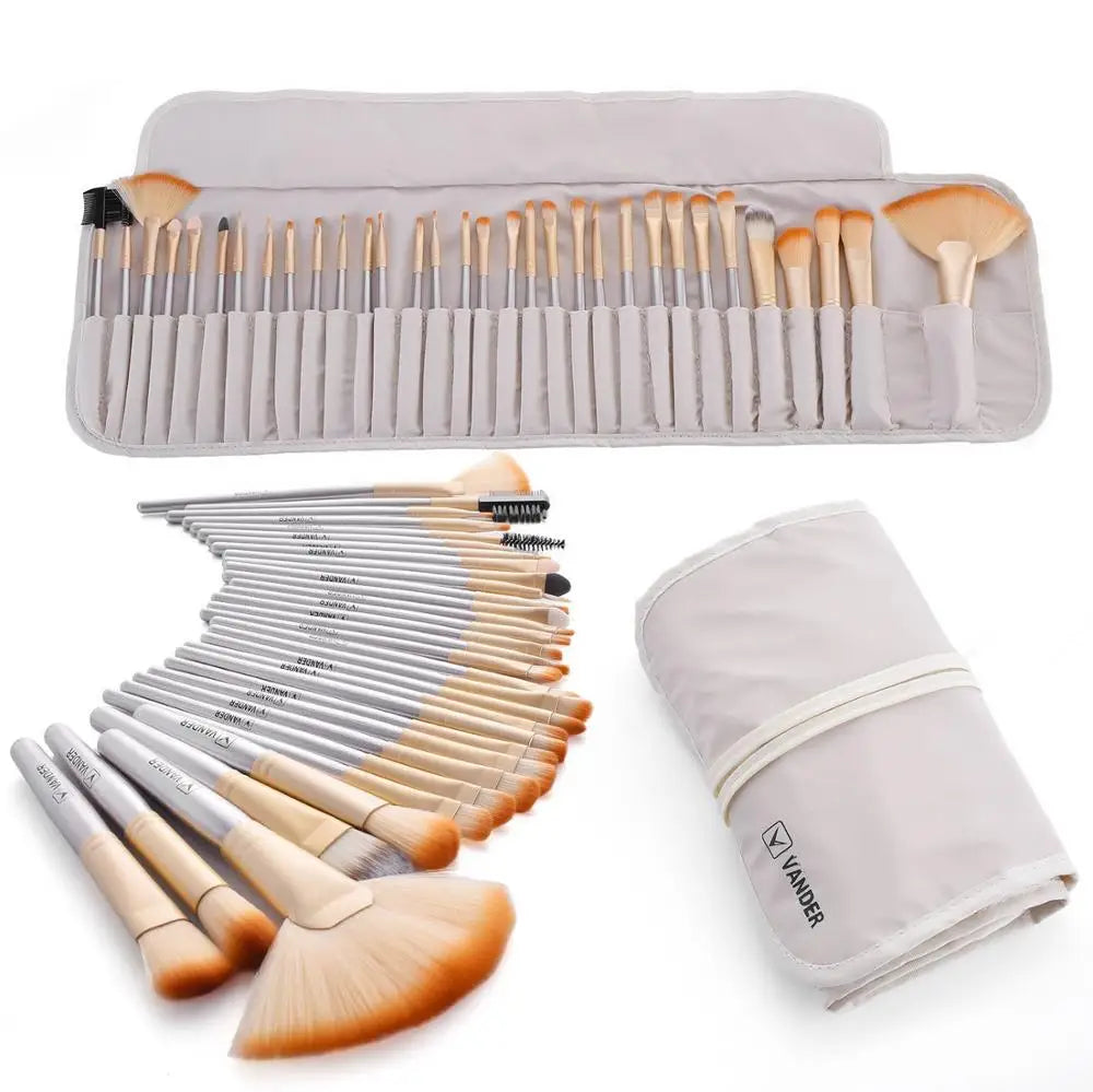 VANDER LIFE Makeup Brushes Set 32 Pcs Professional Foundation  Powder Contour Eyeshadow Blending Make up Brush Multiple Colour