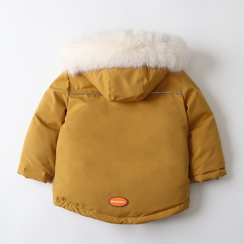 Children's Ski Suit Windproof And Waterproof Down Jacket And Pants Snow Coat Overalls Children Down Pants Parkas Soft Warm Sets