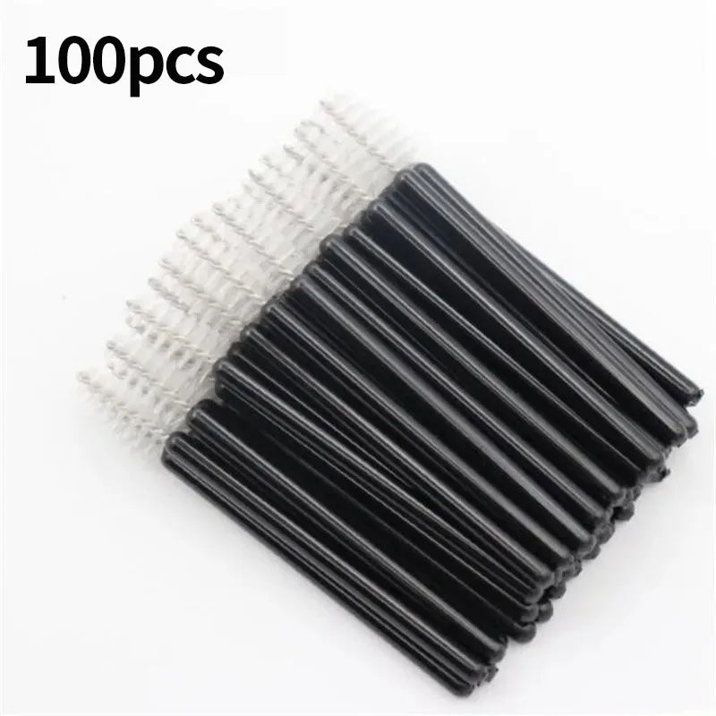 Wholesale 100pcs Disposable Eyelash Brushes Spoolies Micro Lash Mascara Wands Combs for Eyelash Extension Makeup Cosmetic Tools