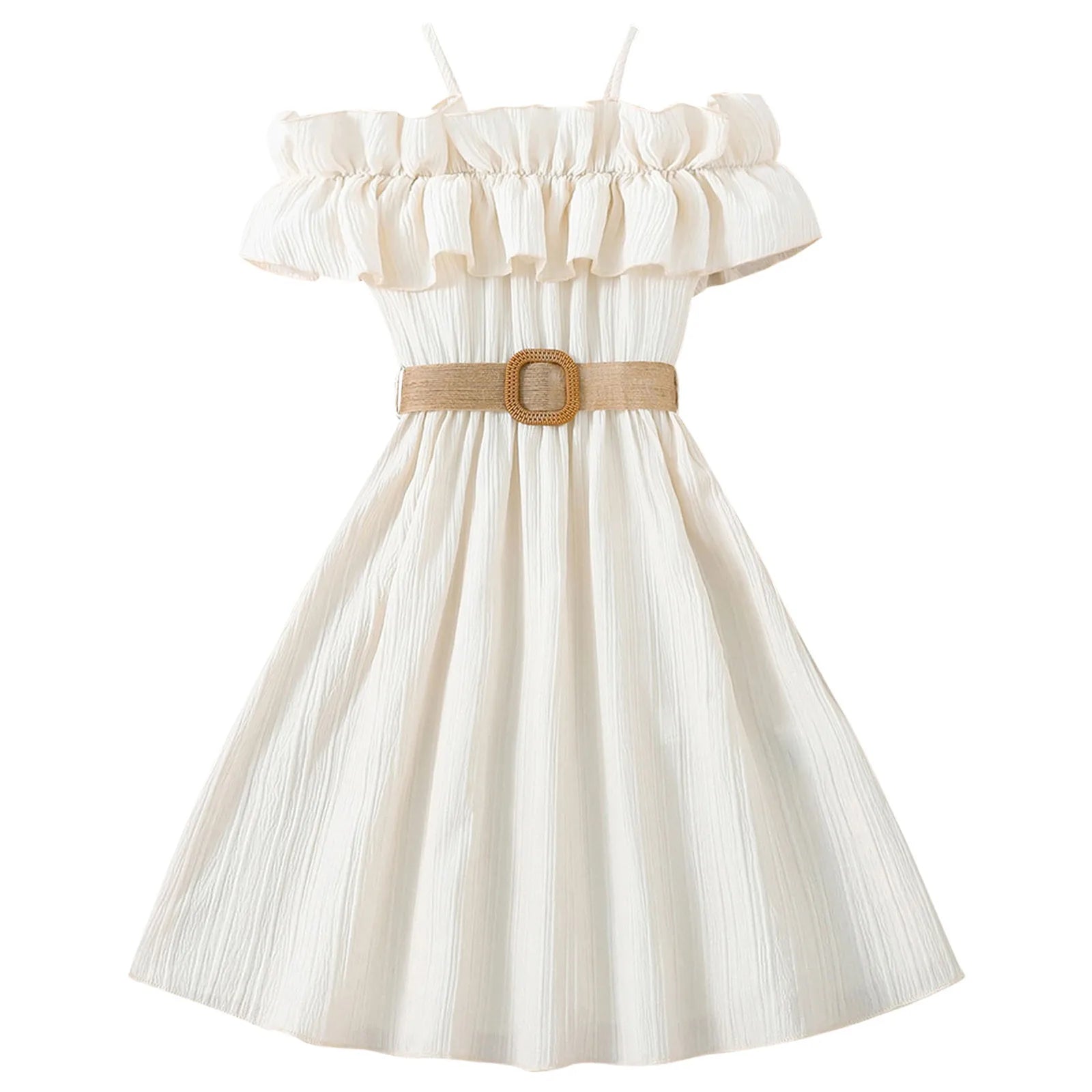 Clothes Girl 6 Years Toddler Girls Sleeveless Solid Dress Dance Party Dresses Clothes Christmas Dress for Toddler Girl