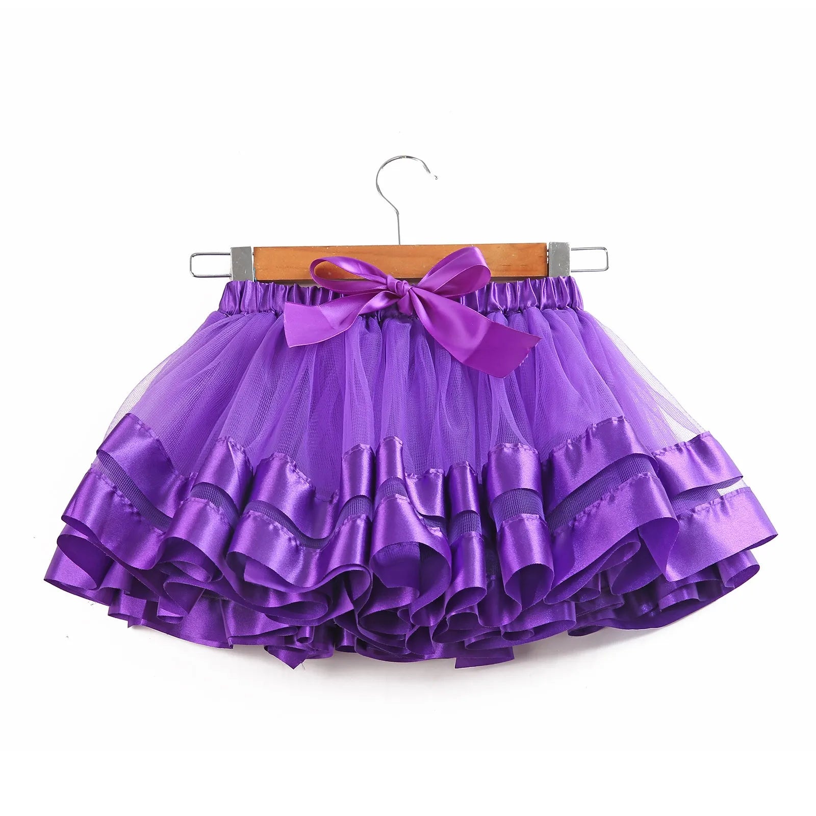 Pageant Dresses for Toddler Girls Children's Colorful Skirt Lined Skirt Mesh Half Bodycon Solid 9 Years Girl Dress