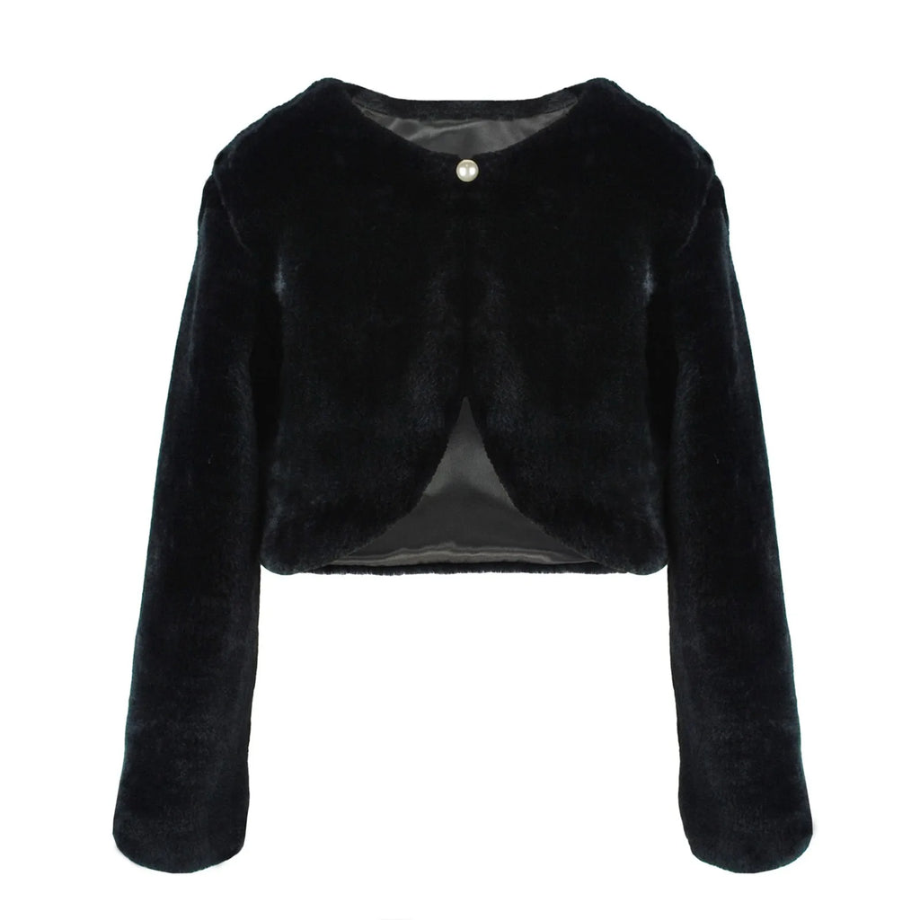 Coat of Many Colors Jacket Kids Girls Jacket Coat Toddler Kids Dressy Cardigan Fleece Fuzzy Bolero Sh Rug Long Coat Hooded Girls