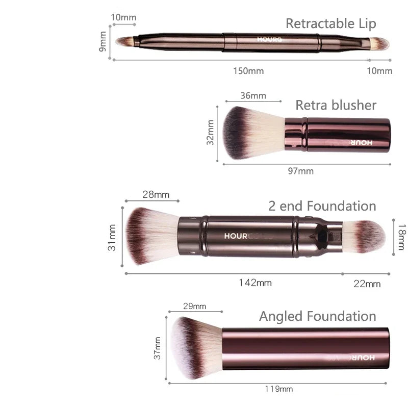 1 pc HG Pro Makeup brushes Powder contour Blusher Make up brush Highlight Bronzer exquisite Professional metal handle with box