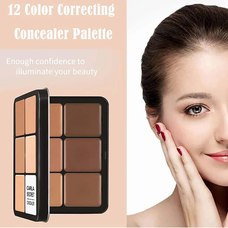 12 Color concealer Palette Matte Phosphor Outline Makeup Palette Cream foundation make-up Makeup Face Repair