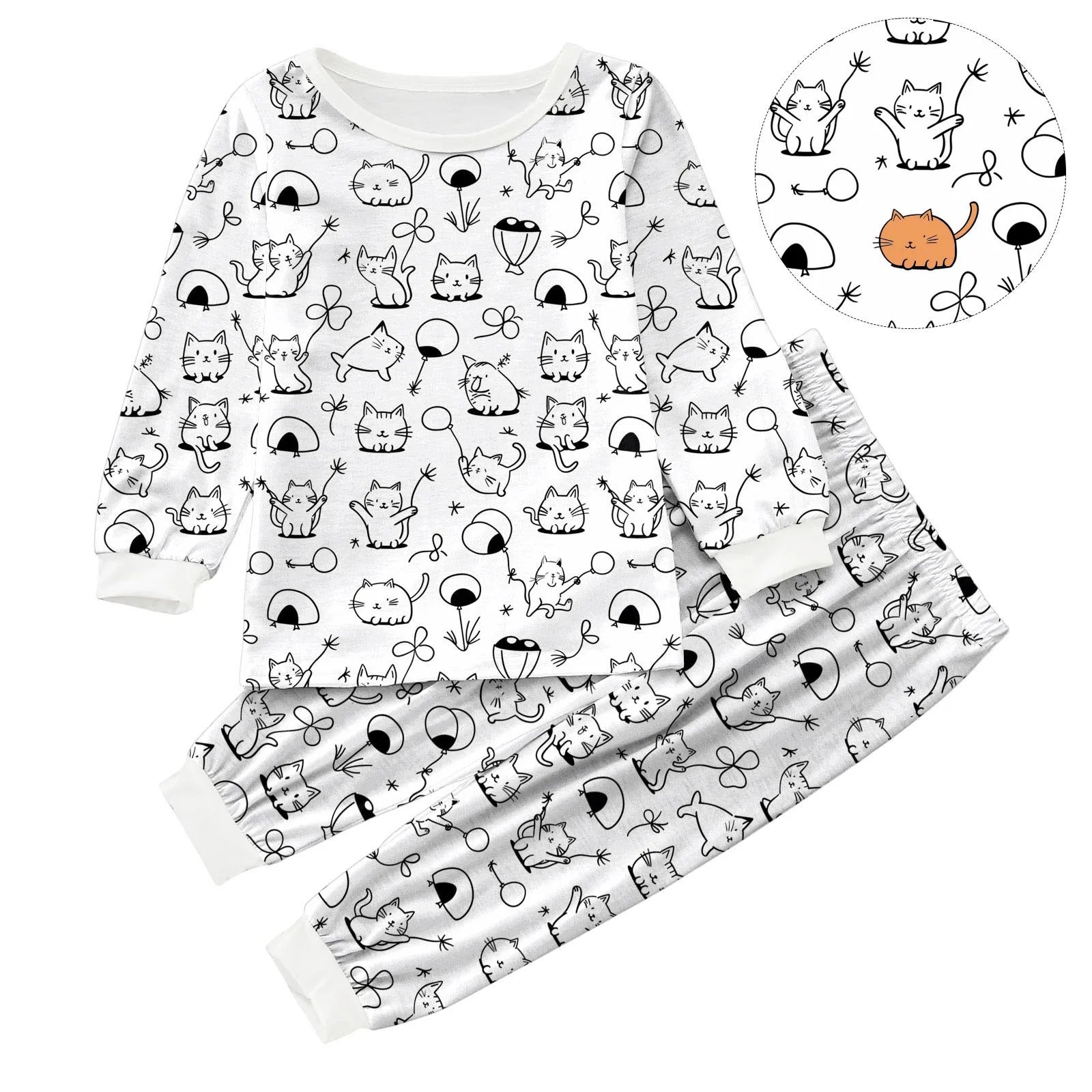 Baby Gift Set Girl Kid DIY Hand Painted Homewear Set Colouring Pajama Sets For Boy And Girl Can Play With And Hat And Set Girl