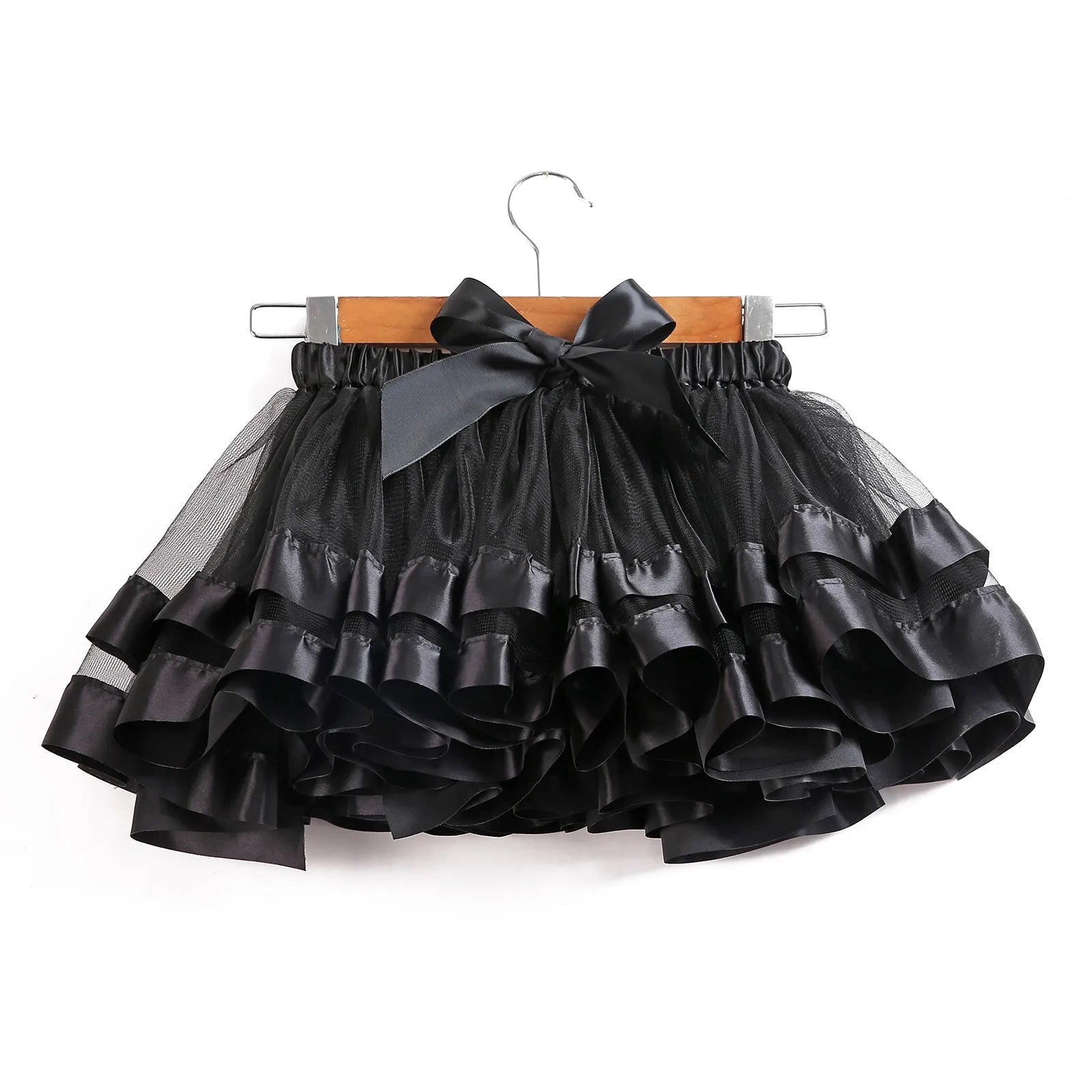 Pageant Dresses for Toddler Girls Children's Colorful Skirt Lined Skirt Mesh Half Bodycon Solid 9 Years Girl Dress