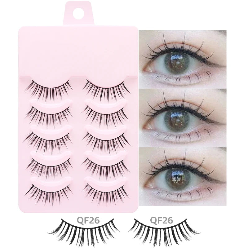 5-Pair Wispy False Eyelash Set