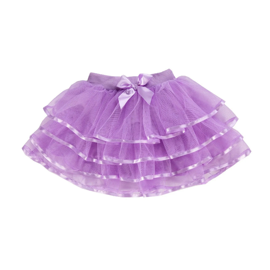 Princess Pretend Slippers Toddler Kids Solid Tulle Tutu Tiered Skirt Party Skirt Layered Skirt For Little Layer Skirt For Girls