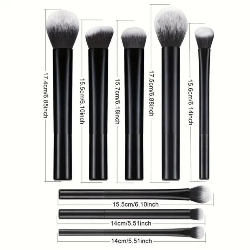 Brush set sizing detail