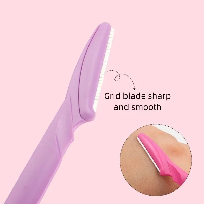 3pcs Eyebrow Trimmer Makeup Tools Safe Eye Brow Razor Face Body Hair Removal Shaver Blades Woman Eyelash Eyebrows Shaping Knife