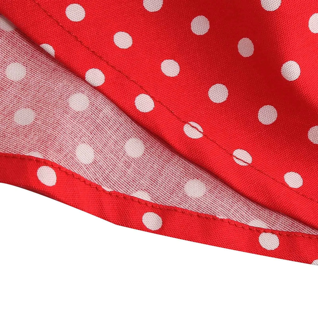 Girls' Evening Party Dress Spring And Summer Festival Dresses Fashionable Versatile Children'S Dresses Polka Dot Tee Dress