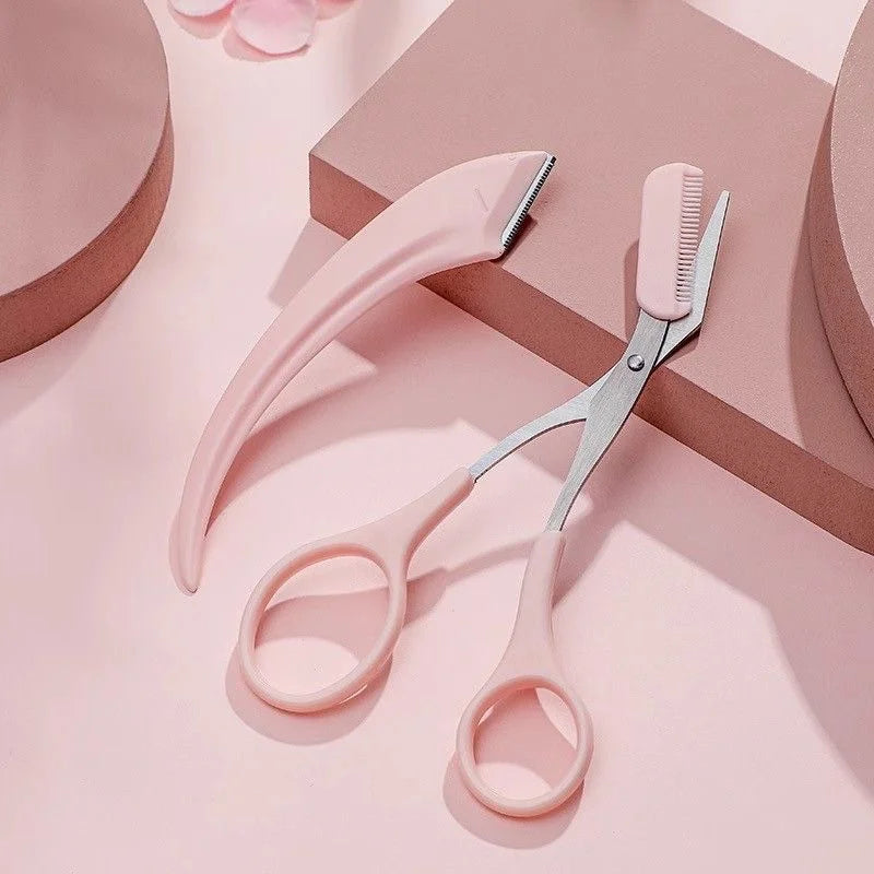 Eyebrow Trimmer and Scissors Grooming Set styled photo