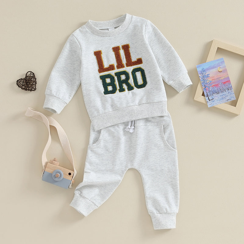 Big Brother Little Brother Matching Outfit Toddler Baby Boy Long Sleeve Sweatshirt Pants Set Fall Clothes