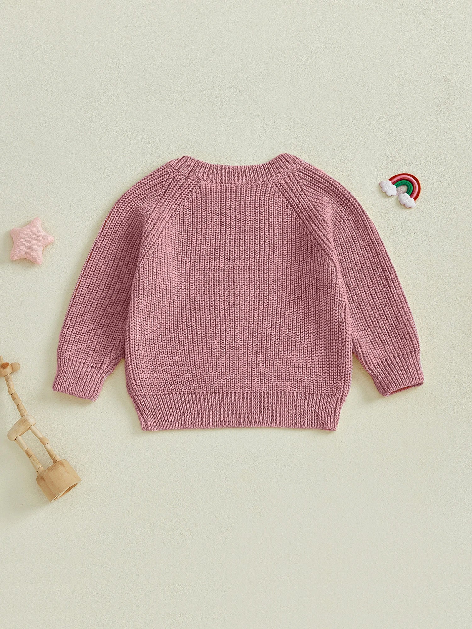2025-05-08 Lioraitiin Toddler Baby Boys Girls Knit Sweaters Long Sleeve Round Neck Solid Color Pullover Fall Tops
