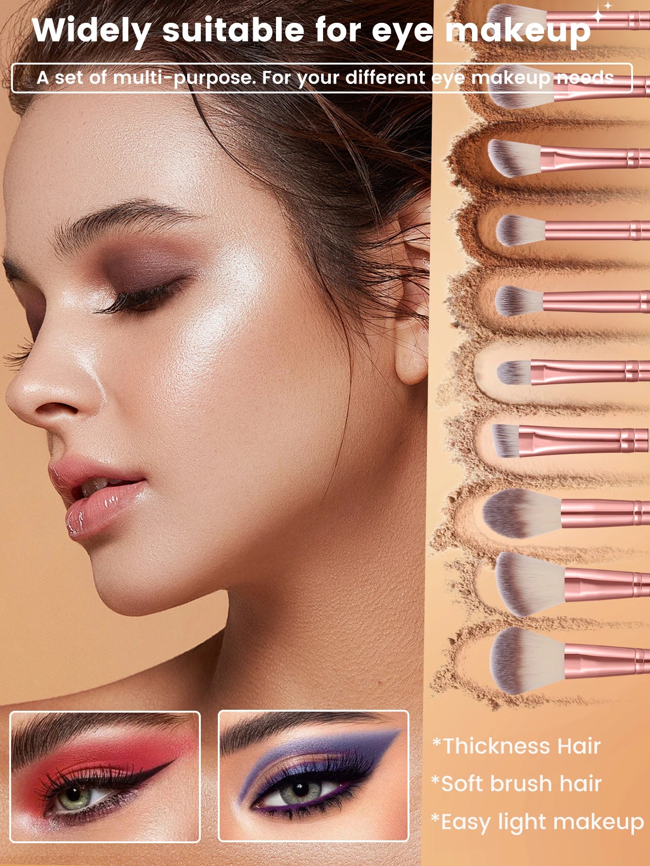 53PCS Makeup Tools:1PC cosmetic bag+32PCS Makeup brush set+8PCS Makeup Sponges+8PCS Powder Puffs+4PCS Makeup Tools