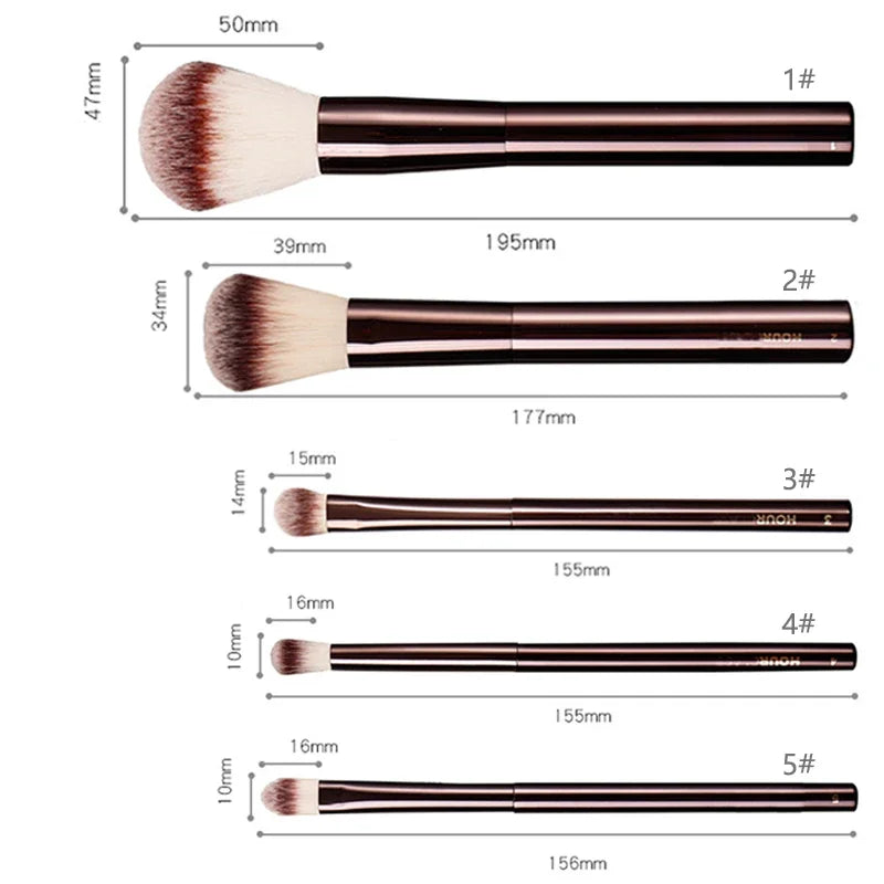 1 pc HG Pro Makeup brushes Powder contour Blusher Make up brush Highlight Bronzer exquisite Professional metal handle with box