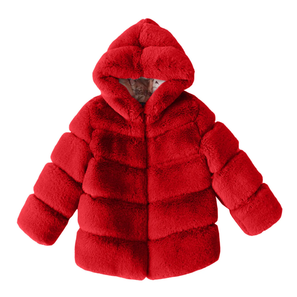 Ski Coat Kids Toddler Girls Jacket Fall Fashionable Winter Toddler Infant Kids Fleece Soild Jackets Warm Hooded Girls 5 T Coat
