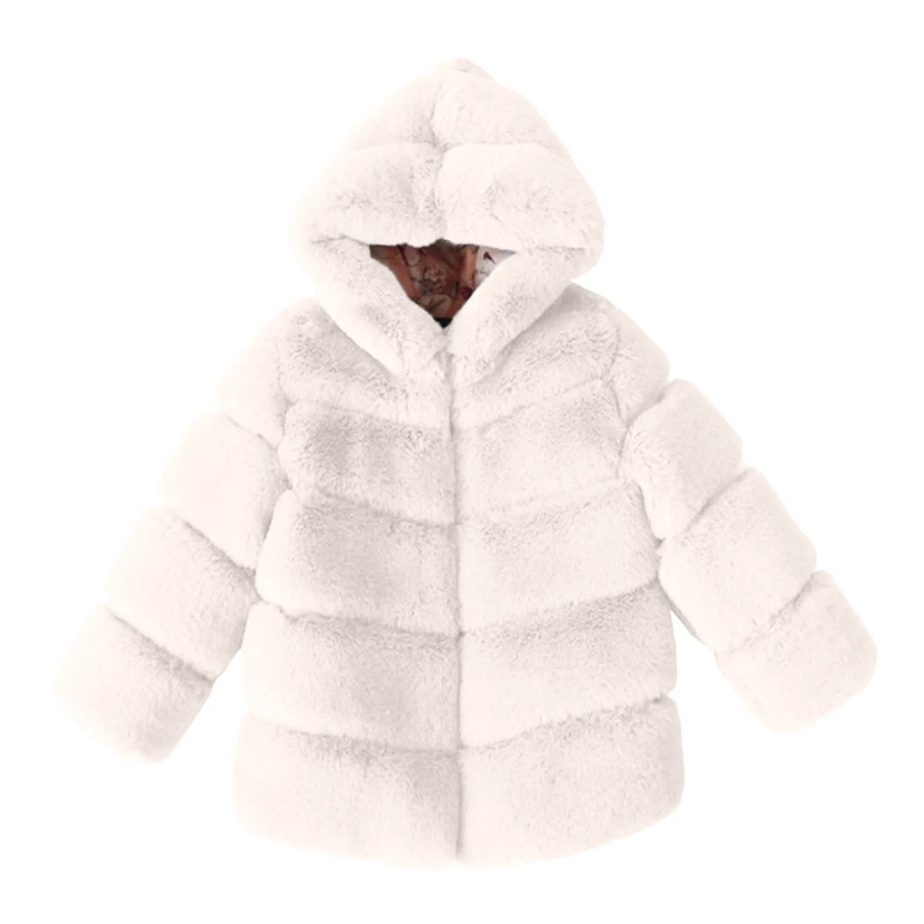 Ski Coat Kids Toddler Girls Jacket Fall Fashionable Winter Toddler Infant Kids Fleece Soild Jackets Warm Hooded Girls 5 T Coat