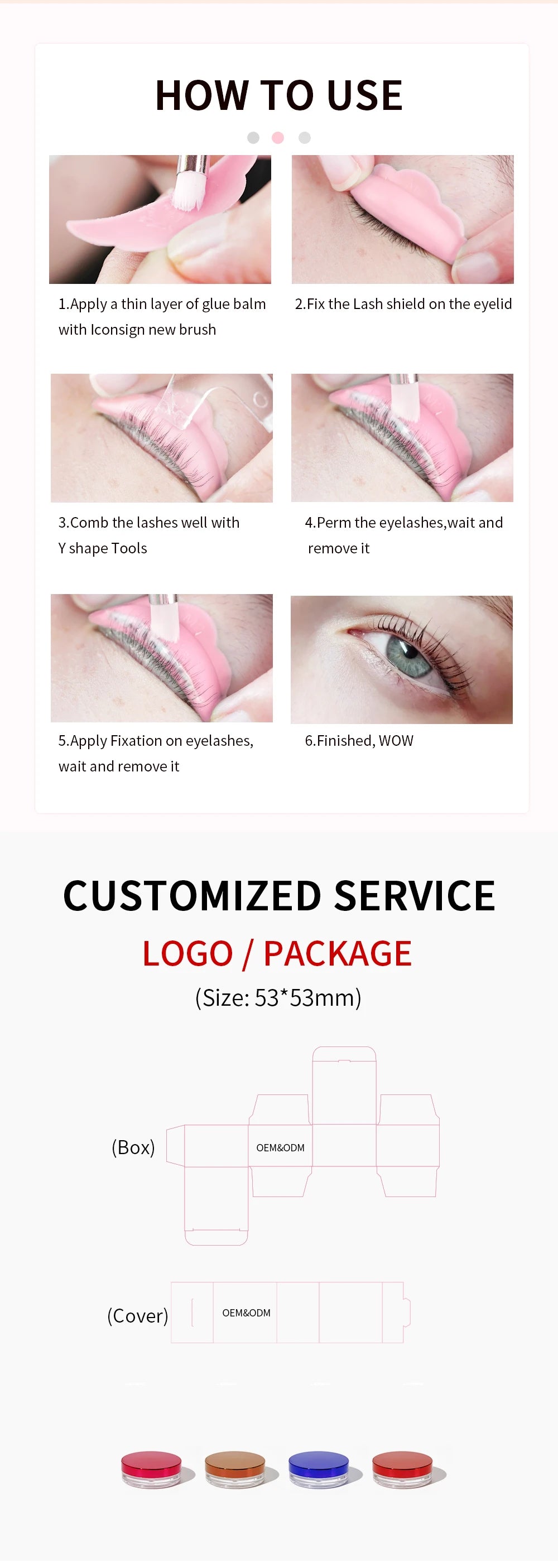 8g Eyelash Enhancement Glue balm Fruit Flavor Eyebrow Setting Long Lasting Glue Lash Lifting 10s Dry Waterproof Eye Make Up Tool