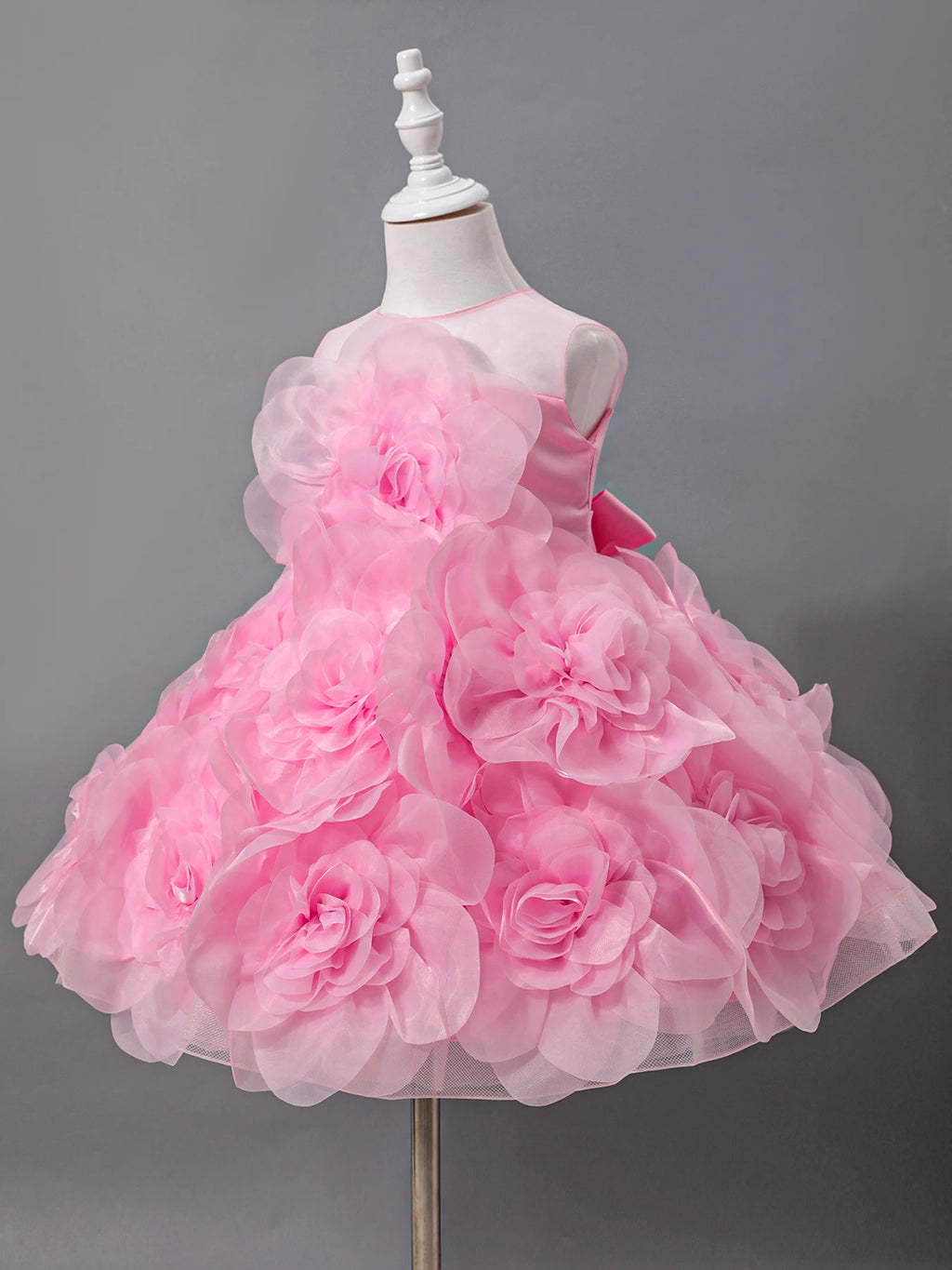 Girls Princess Dress Luxury Elegant Lilac Sleeveless Party Evening Dresses Kids Wedding Birthday Ball Gown For Girl Children