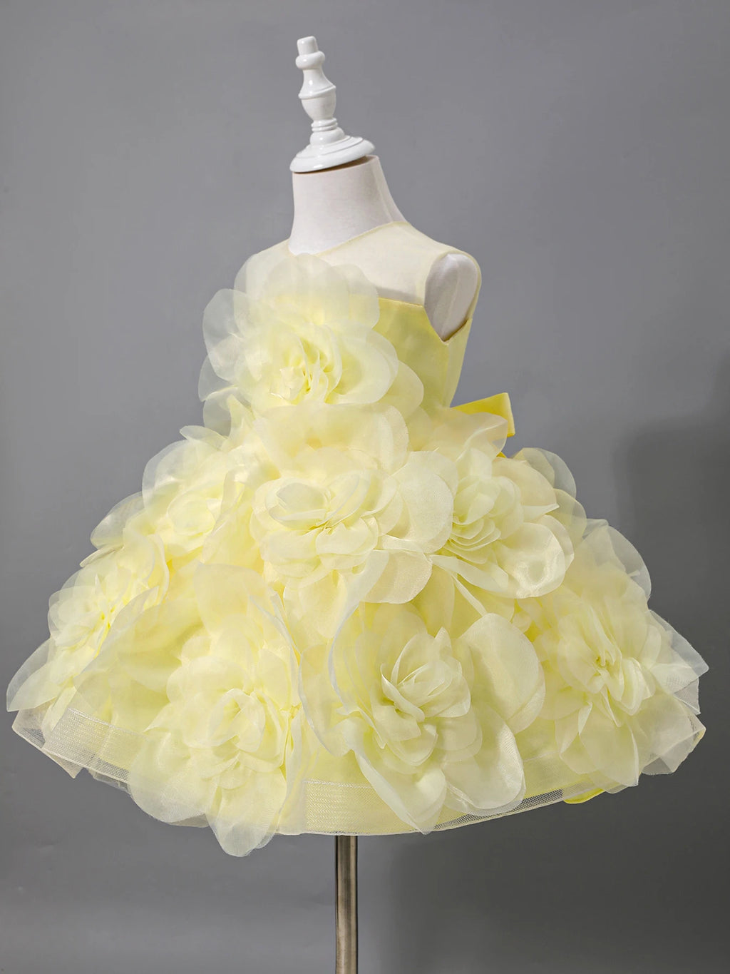 Girls Princess Dress Luxury Elegant Lilac Sleeveless Party Evening Dresses Kids Wedding Birthday Ball Gown For Girl Children