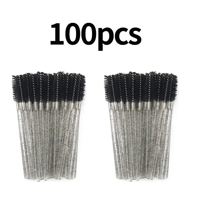 Wholesale 100pcs Disposable Eyelash Brushes Spoolies Micro Lash Mascara Wands Combs for Eyelash Extension Makeup Cosmetic Tools