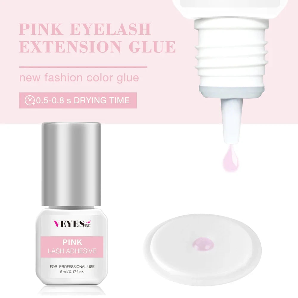 Veyes Inc 5ml Eyelash Extensions Glue Veyelash 1 Second Fast Drying Clear Lash Adhesive 4-6 Weeks Retention Volume Makeup Tool