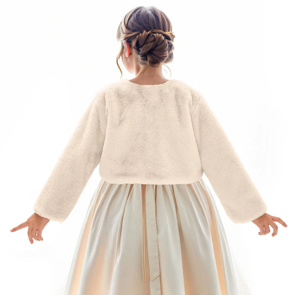 Coat of Many Colors Jacket Kids Girls Jacket Coat Toddler Kids Dressy Cardigan Fleece Fuzzy Bolero Sh Rug Long Coat Hooded Girls