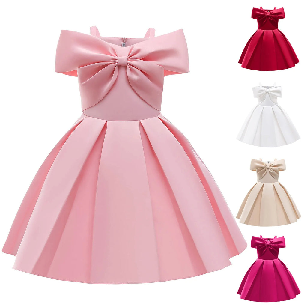 Frilly Girl Dresses Girls' Spring And Summer Festival Dresses Fashionable Versatile Children's Dresses Floral Dress Girls 3