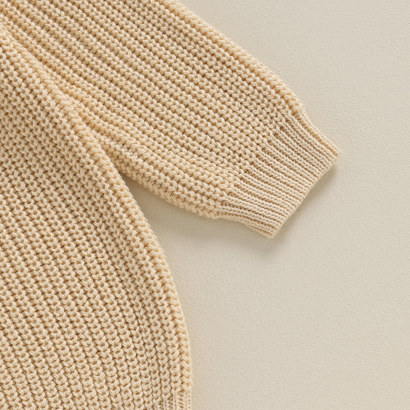 2023-09-18 Lioraitiin 0-18M Baby Boys Sweater Letter Embroidery Crew Neck Long Sleeve Pullovers Fall Toddler Clothes Tops