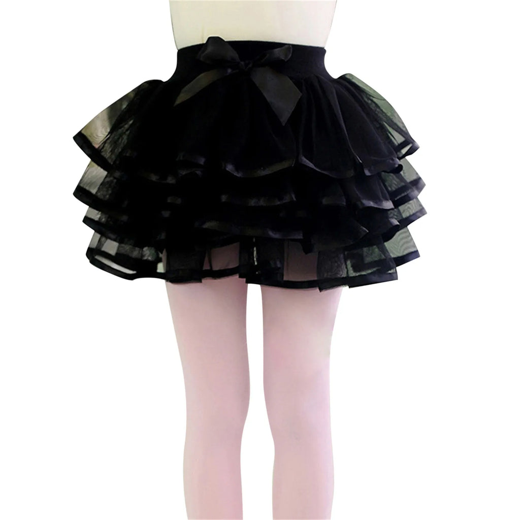 Princess Pretend Slippers Toddler Kids Solid Tulle Tutu Tiered Skirt Party Skirt Layered Skirt For Little Layer Skirt For Girls