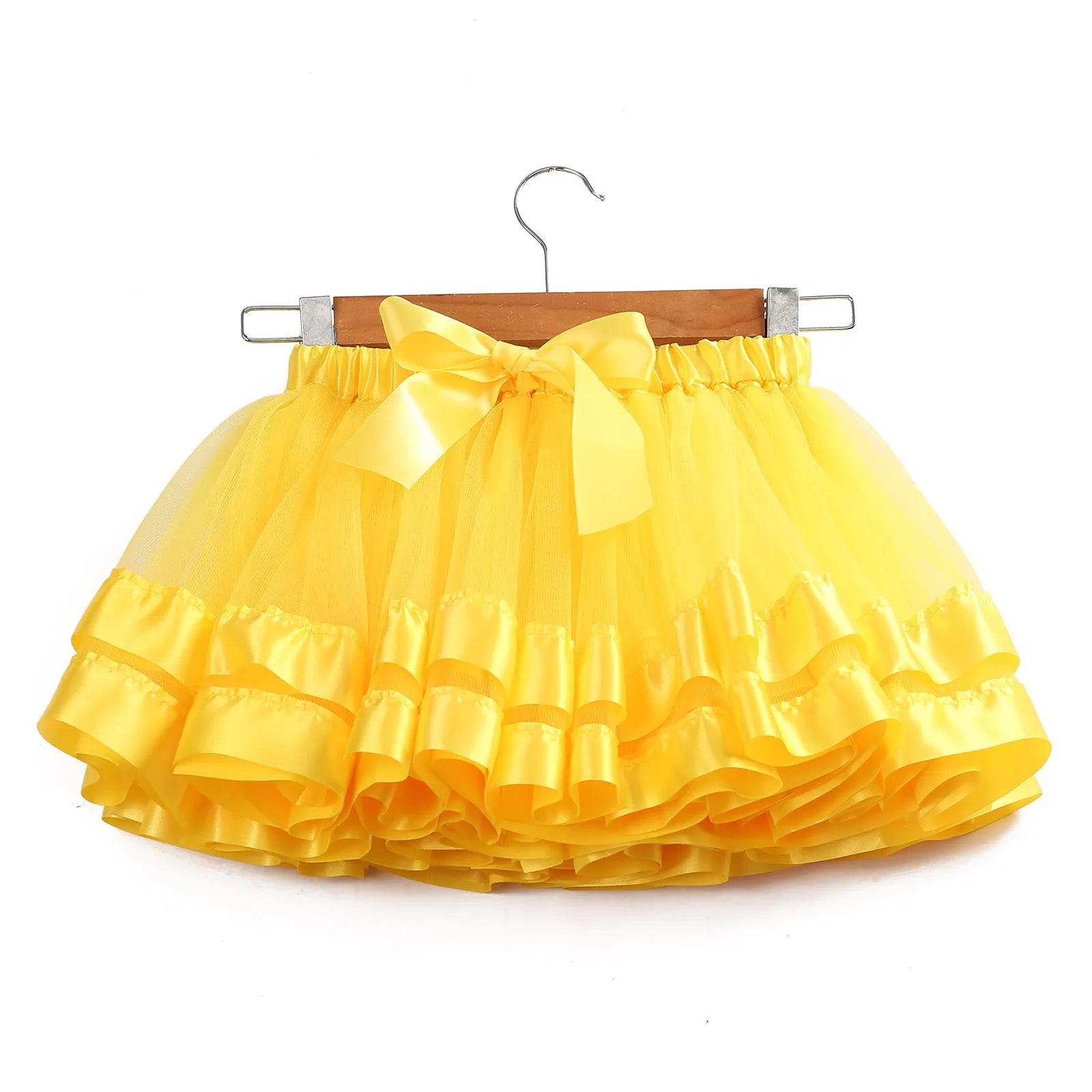Pageant Dresses for Toddler Girls Children's Colorful Skirt Lined Skirt Mesh Half Bodycon Solid 9 Years Girl Dress